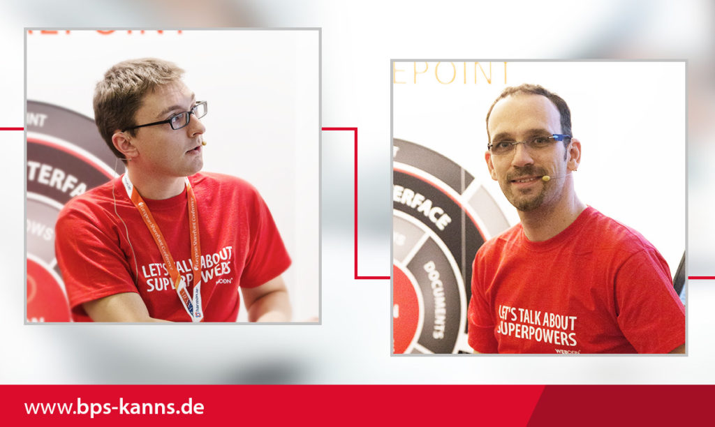 Wir beide in Wien auf der ESPC am WEBCON-Stand